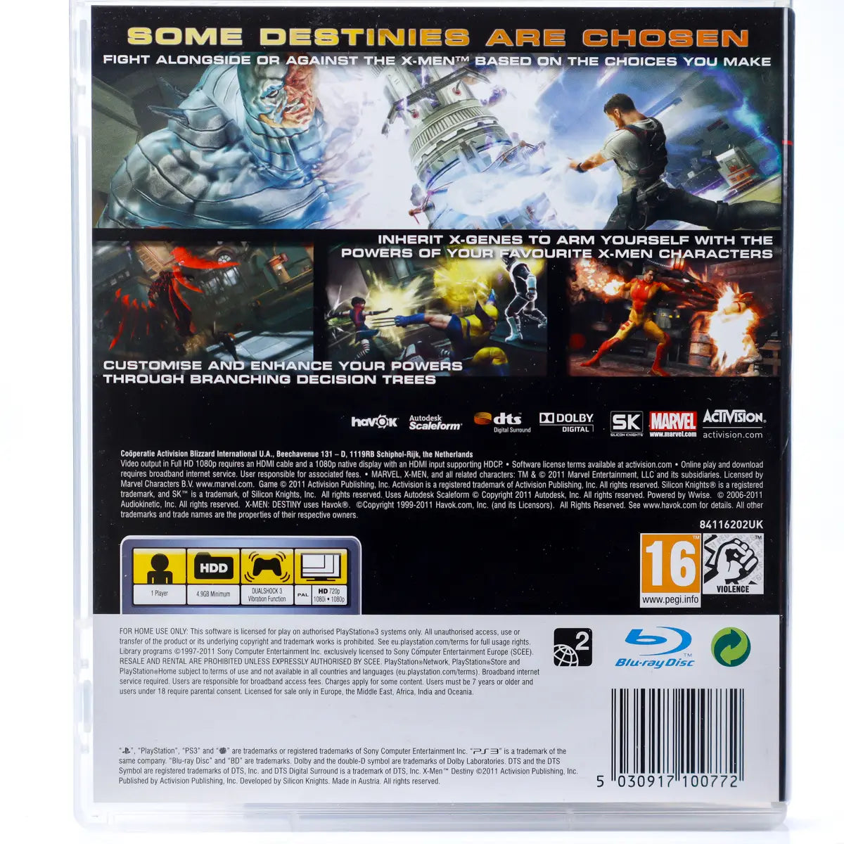 X-Men Destiny - PS3 spill - Retrospillkongen