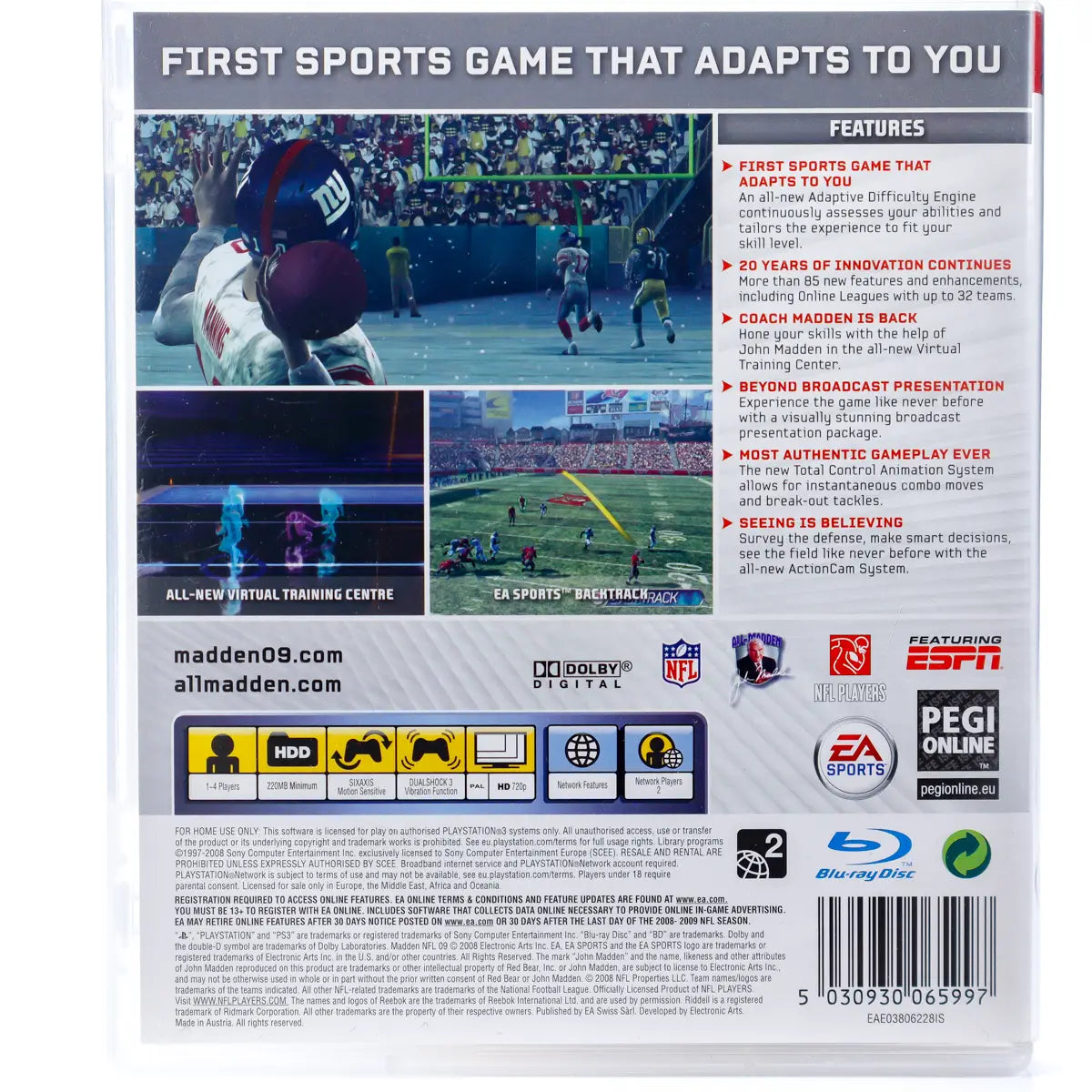 Madden NFL 09 - PS3 spill - Retrospillkongen