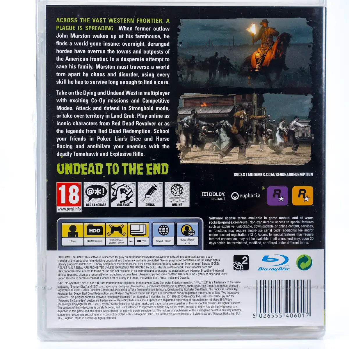 Red Dead Redemption: Undead Nightmare - PS3 spill (Forseglet) - Retrospillkongen