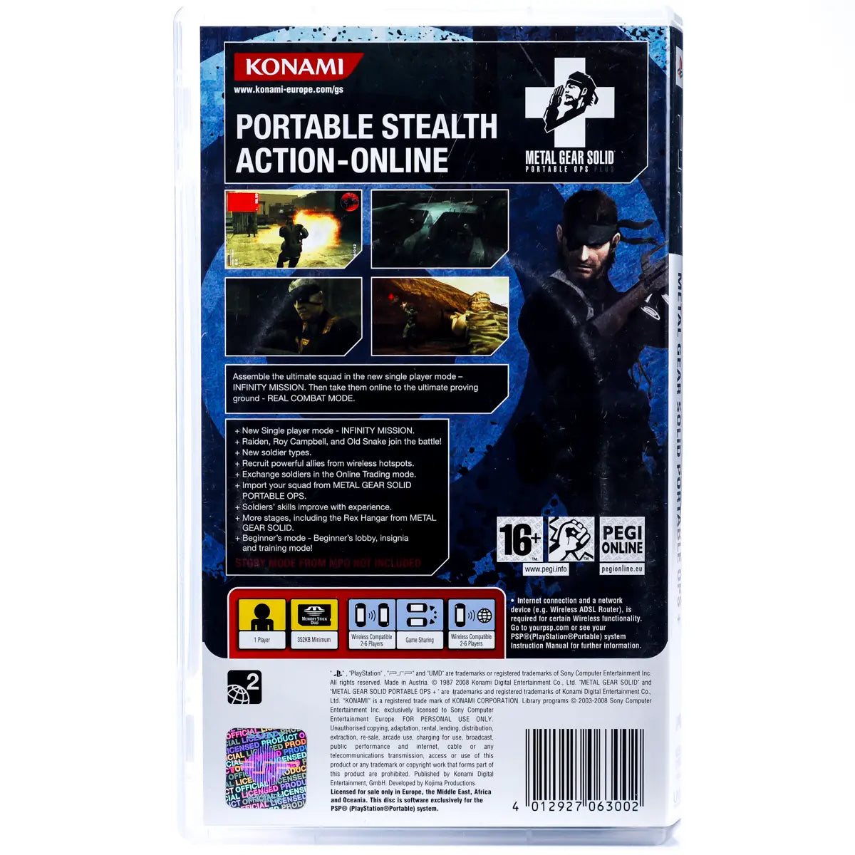 Metal Gear Solid: Portable Ops Plus - PSP spill - Retrospillkongen