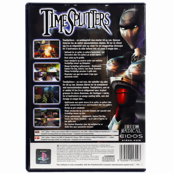 Renovert TimeSplitters - PS2 Spill - Retrospillkongen