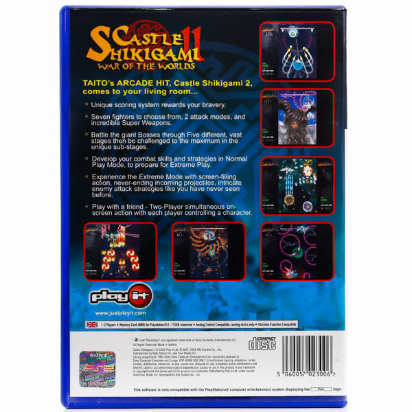 Renovert Castle Shikigami II: War of the Worlds - PS2 spill - Retrospillkongen