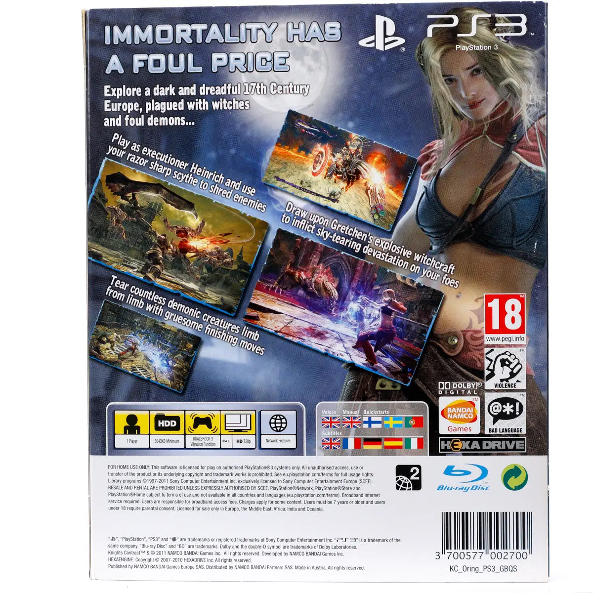 Knights Contract - PS3 spill - Retrospillkongen