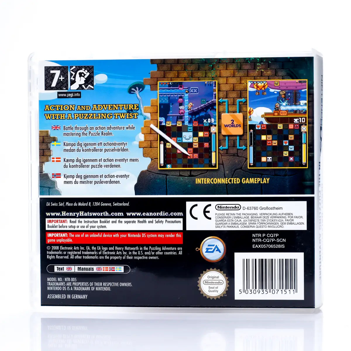 Henry Hatsworth in the Puzzling Adventure - Nintendo DS spill - Retrospillkongen