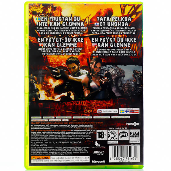 Renovert Resident Evil 5 - Xbox 360 spill - Retrospillkongen