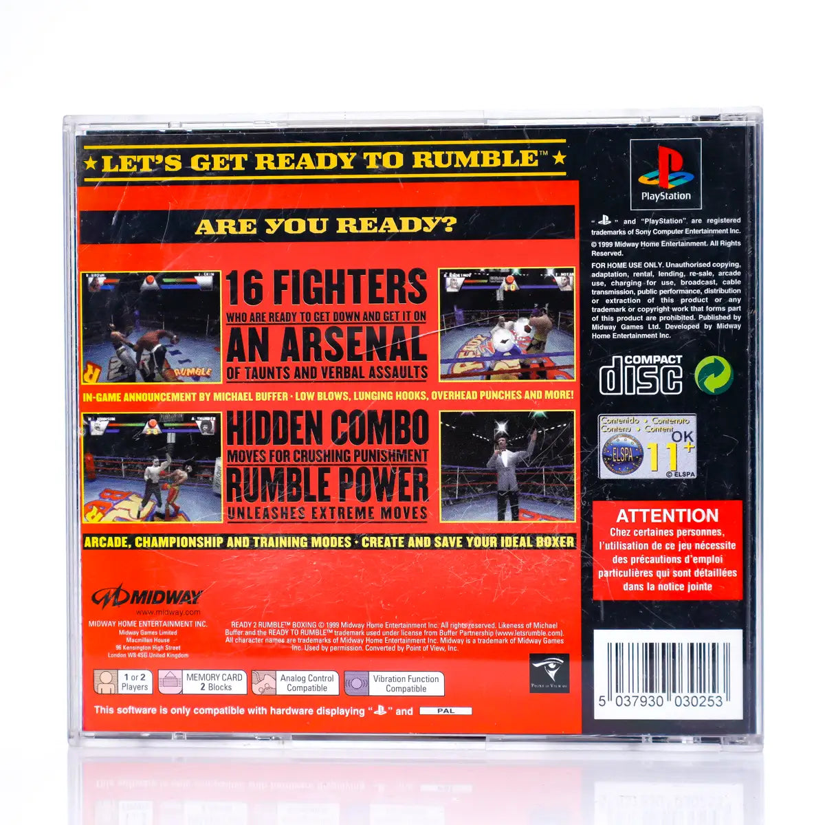 Ready 2 Rumble Boxing - PS1 spill - Retrospillkongen