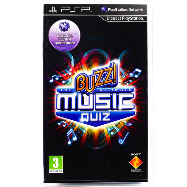 Renovert Buzz! The Ultimate Music Quiz - PSP spill - Retrospillkongen