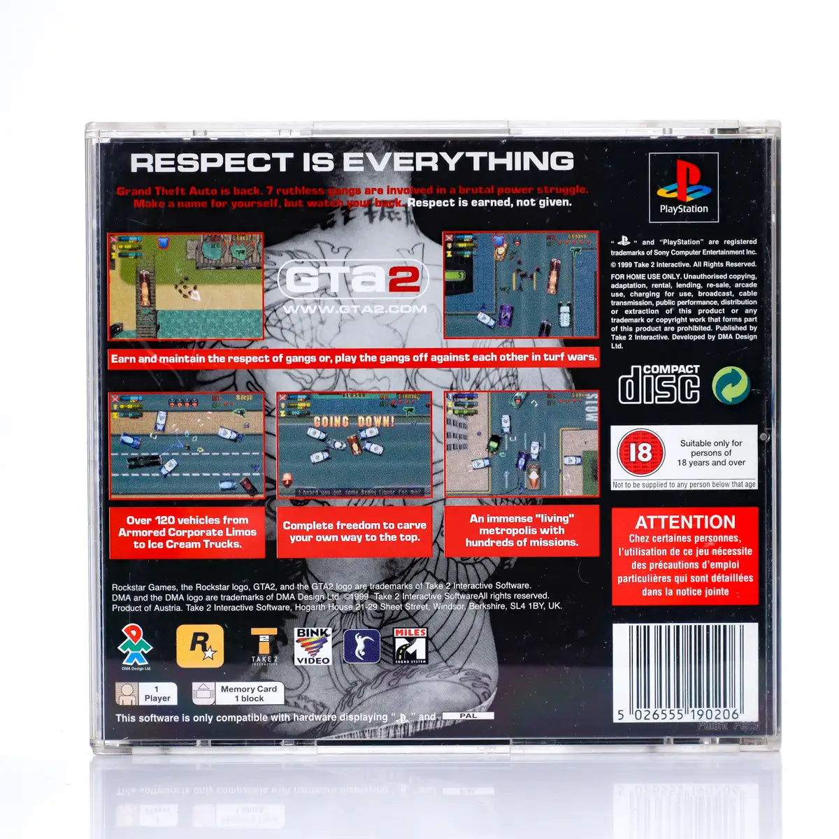 Grand Theft Auto 2 - PS1 spill - Retrospillkongen