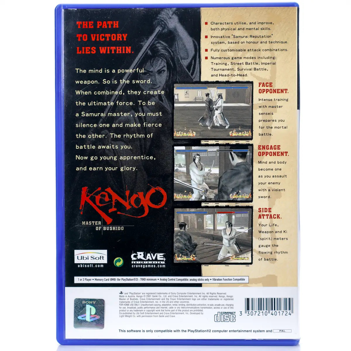 Kengo: Master og Bushido - PS2 spill - Retrospillkongen