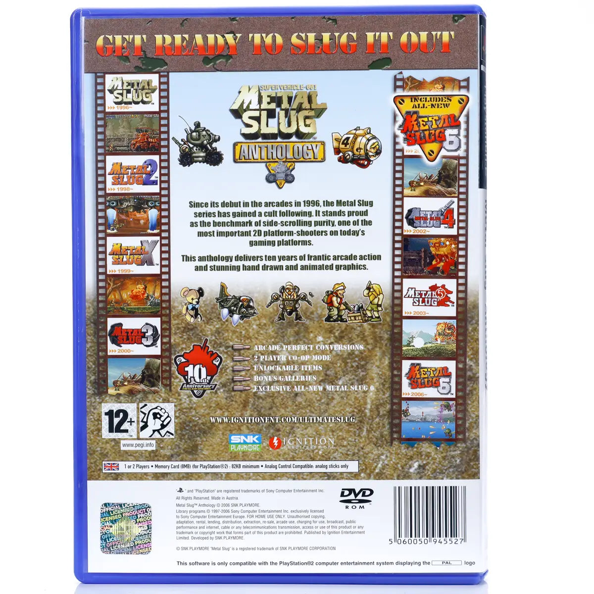 Metal Slug Anthology - PS2 Spill - Retrospillkongen