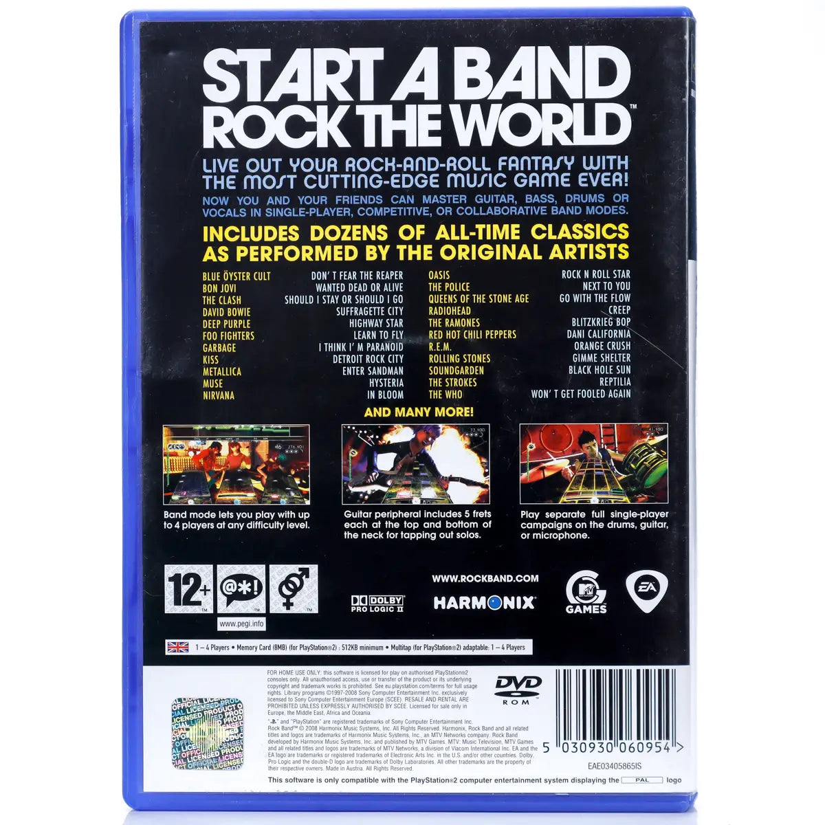 Rock Band - PS2 spill - Retrospillkongen