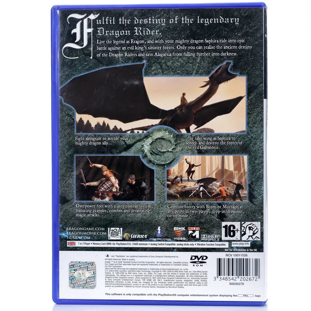 Eragon - PS2 Spill - Retrospillkongen