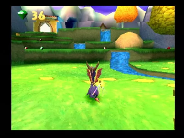 Spyro: Year of the Dragon - PS1 spill - Retrospillkongen