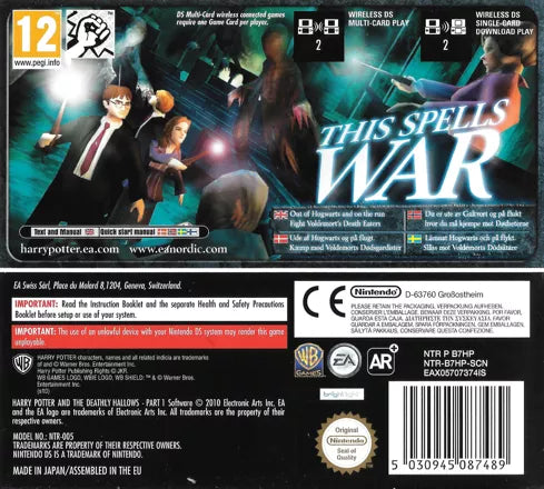Harry Potter and the Deathly Hallows: Part 1 - Nintendo DS spill - Retrospillkongen