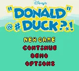 Disney's Donald Duck: "Qu@ck Att@ck"? - GBC Spill - Retrospillkongen