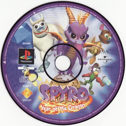 Spyro: Year of the Dragon - PS1 spill - Retrospillkongen