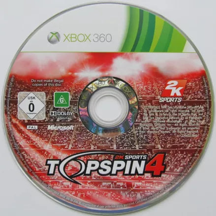 Top Spin 4 - Xbox 360 spill - Retrospillkongen