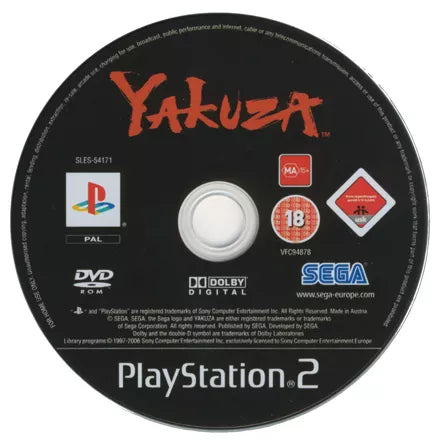 Yakuza - PS2 spill - Retrospillkongen