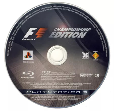 Formula 1: Championship Edition - PS3 spill - Retrospillkongen