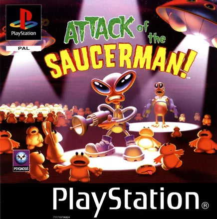 Attack of the Saucerman (Promo) - PS1 spill - Retrospillkongen