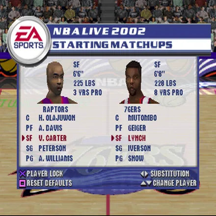 NBA Live 2002 - PS2 spill - Retrospillkongen