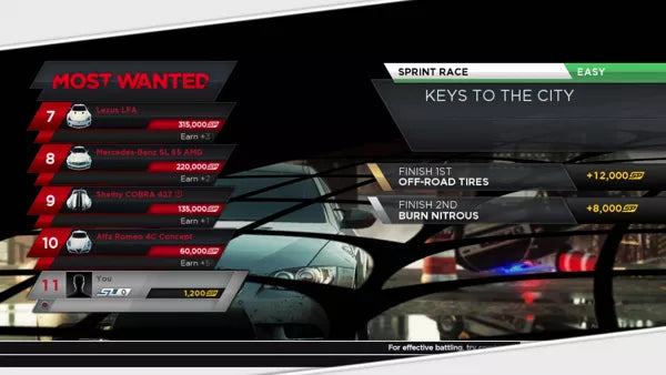 Need for Speed: Most Wanted (A Criterion Game) - Xbox 360 spill - Retrospillkongen