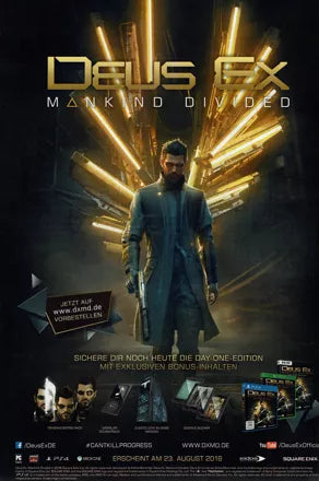Deus Ex: Mankind Divided (Day One Edition) - Xbox One spill (Forseglet) - Retrospillkongen