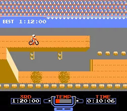 Excitebike - NES spill - Retrospillkongen