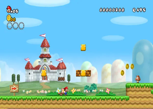 New Super Mario Bros. Wii - Wii spill (Papp-cover) - Retrospillkongen
