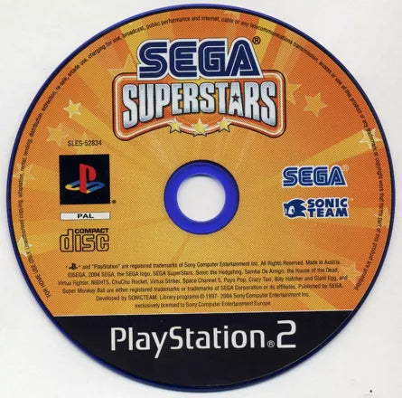 SEGA SuperStars - PS2 spill - Retrospillkongen