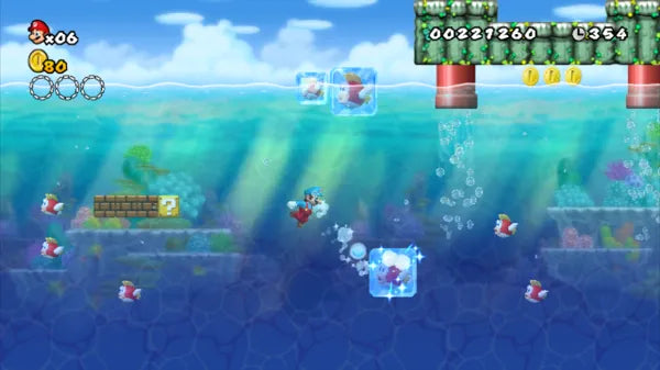 New Super Mario Bros. Wii - Wii spill (Papp-cover) - Retrospillkongen