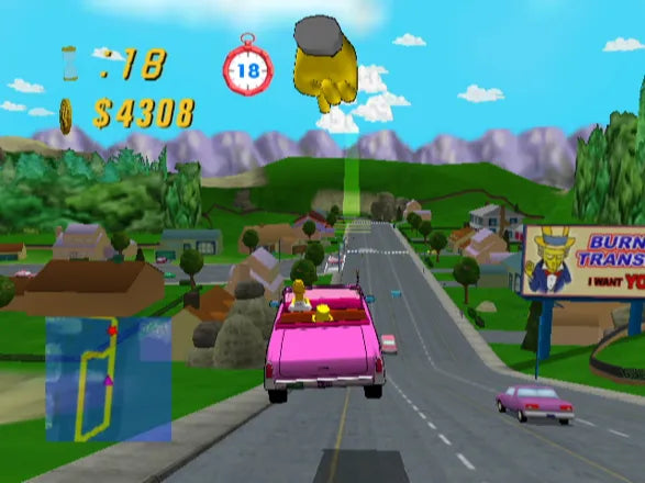 The Simpsons: Road Rage - Xbox spill - Retrospillkongen