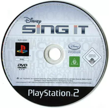 Disney Sing it - PS2 Spill - Retrospillkongen
