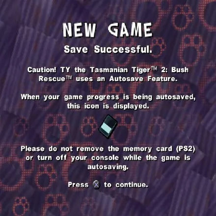 Ty 2 the Tasmanian Tiger Skogens Redning - PS2 spill - Retrospillkongen
