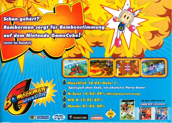 Bomberman Generation - Gamecube spill - Retrospillkongen