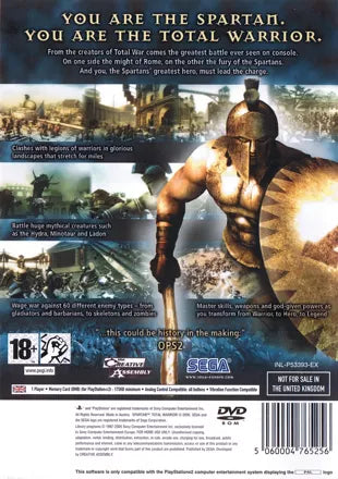 Spartan: Total Warrior - PS2 Spill - Retrospillkongen