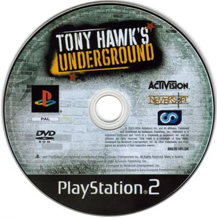 Tony Hawk's Underground - PS2 spill - Retrospillkongen