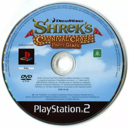 Shrek's Carnival Craze Party Games - PS2 Spill - Retrospillkongen