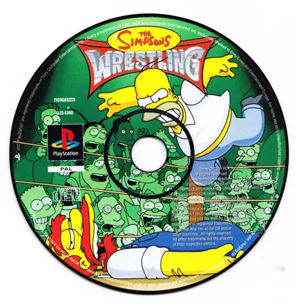 The Simpsons Wrestling - PS1 spill - Retrospillkongen