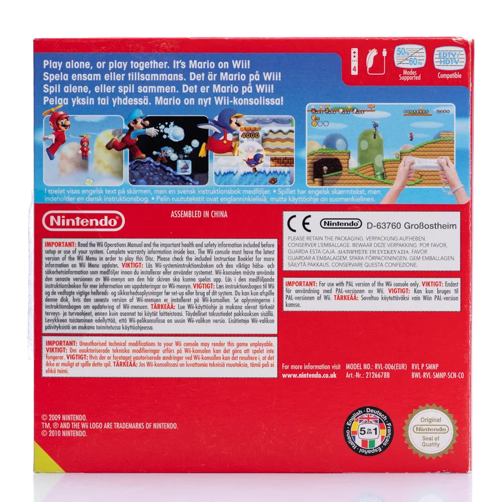 New Super Mario Bros. Wii - Wii spill (Papp-cover) - Retrospillkongen