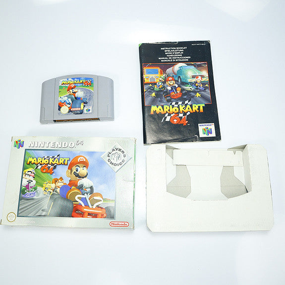 Mario Kart 64 Players Choice - Nintendo 64 spill Komplett i Eske - Retrospillkongen