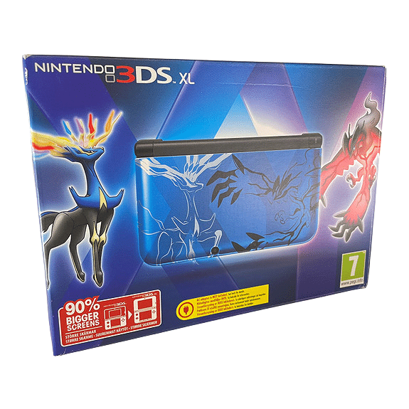 Nintendo 3DS XL Limited Edition Pokemon X and Y Blue konsoll pakke (CIB) - Retrospillkongen
