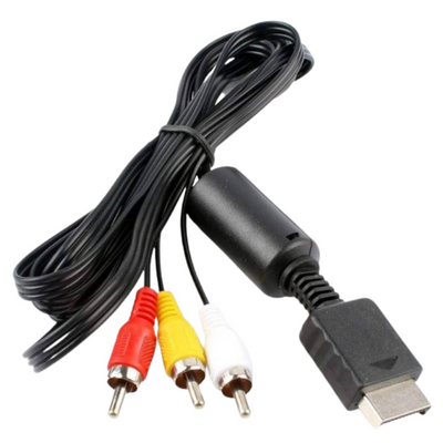 Lyd og Video AV-kabel til Playstation 1, 2 og 3 - Retrospillkongen