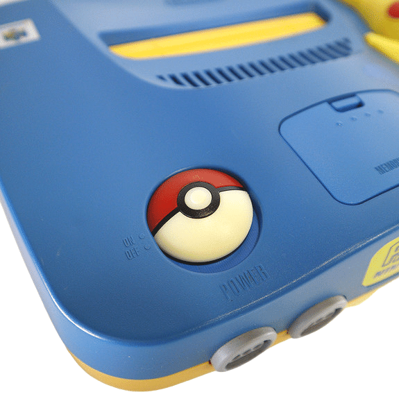 Nintendo 64 Pikachu Version Blue Yellow Konsoll pakke - Retrospillkongen