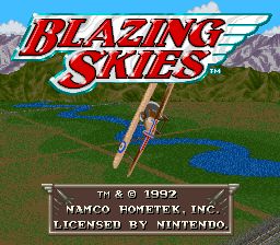 Blazing Skies - SNES spill - Retrospillkongen