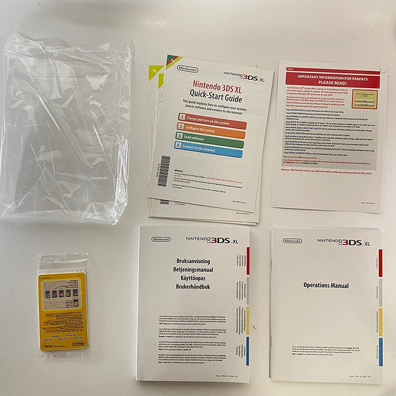 Nintendo 3DS XL Limited Edition Pokemon X and Y Blue konsoll pakke (CIB) - Retrospillkongen