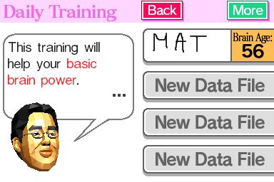 Brain Age: Train Your Brain in Minutes a Day! - Nintendo DS spill - Retrospillkongen
