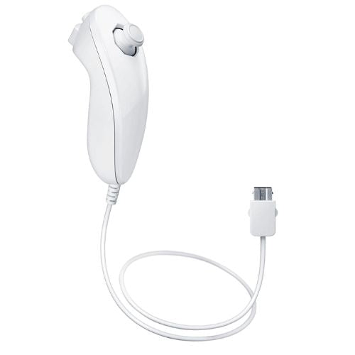 Original Nintendo Wii Nunchuck kontroll Hvit - Wii Tilbehør - Retrospillkongen