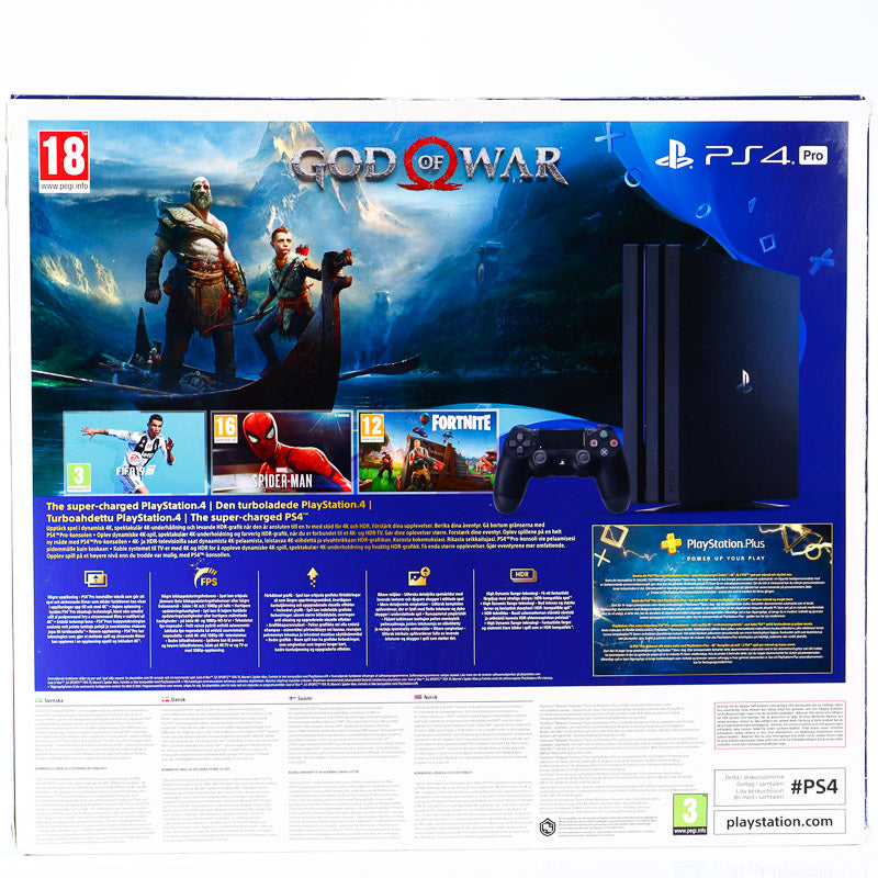 Komplett Sony Playstation 4 (PS4) PRO 1TB Konsoll Pakke - Retrospillkongen