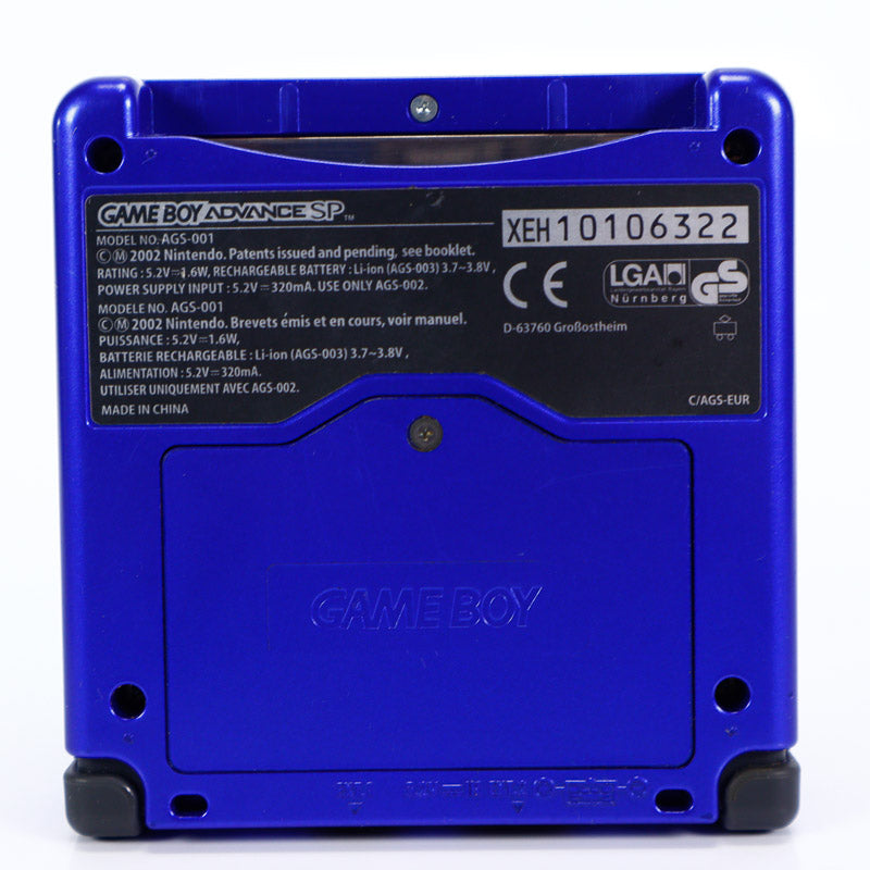 Gameboy Advance SP Cobalt Blå AGS-001 i Eske - Retrospillkongen